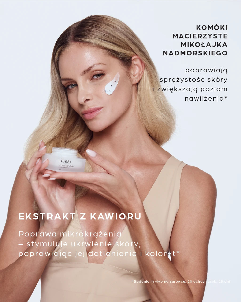 Regenerująco-odżywczy krem na noc z ekstraktem z kawioru i komórkami macierzystymi 50ml