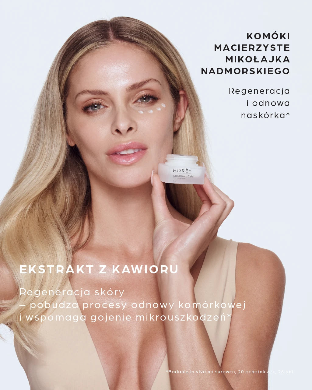 Regenerująco-odżywczy krem pod oczy z ekstraktem z kawioru i komórkami macierzystymi20 ml