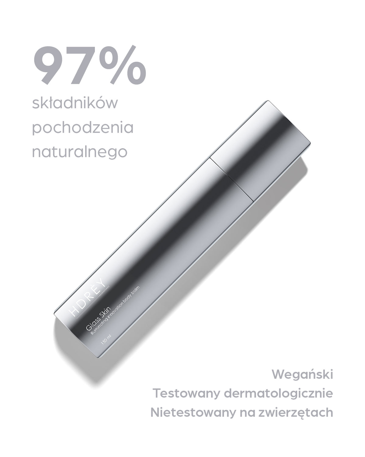 Balsam do ciała Glass Skin intensywnie nawilżający i wygładzający z kwasem hialuronowym i niacynamidem 150 ml