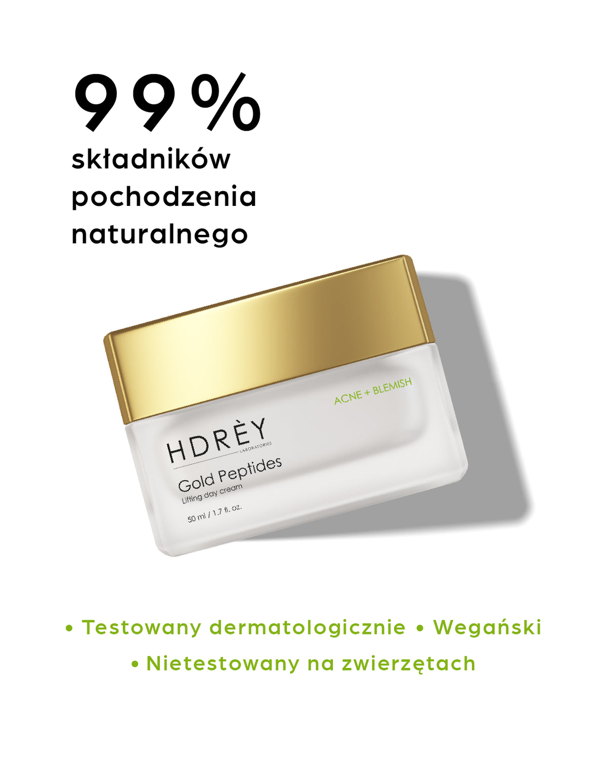Wygładzająco-rozświetlający krem na dzień do skóry trądzikowej i z niedoskonałościami 50 ml