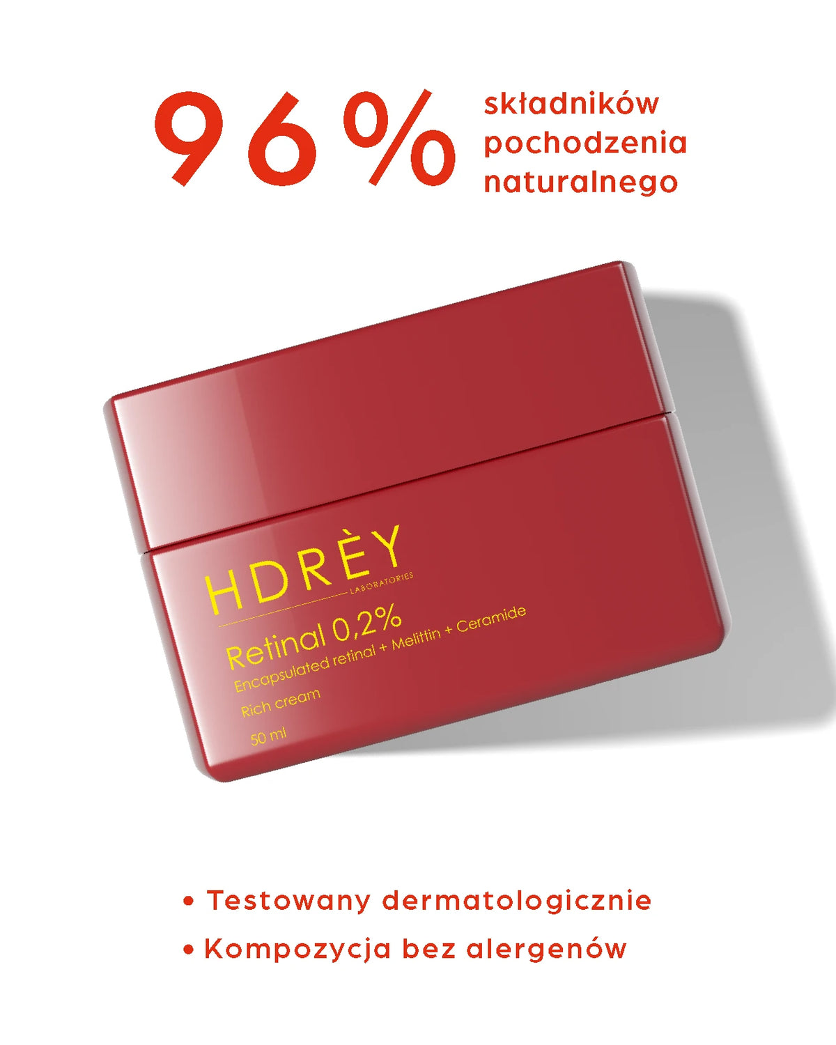 Redukująco-stymulujący krem do twarzy z retinalem 0,2% 50 ml