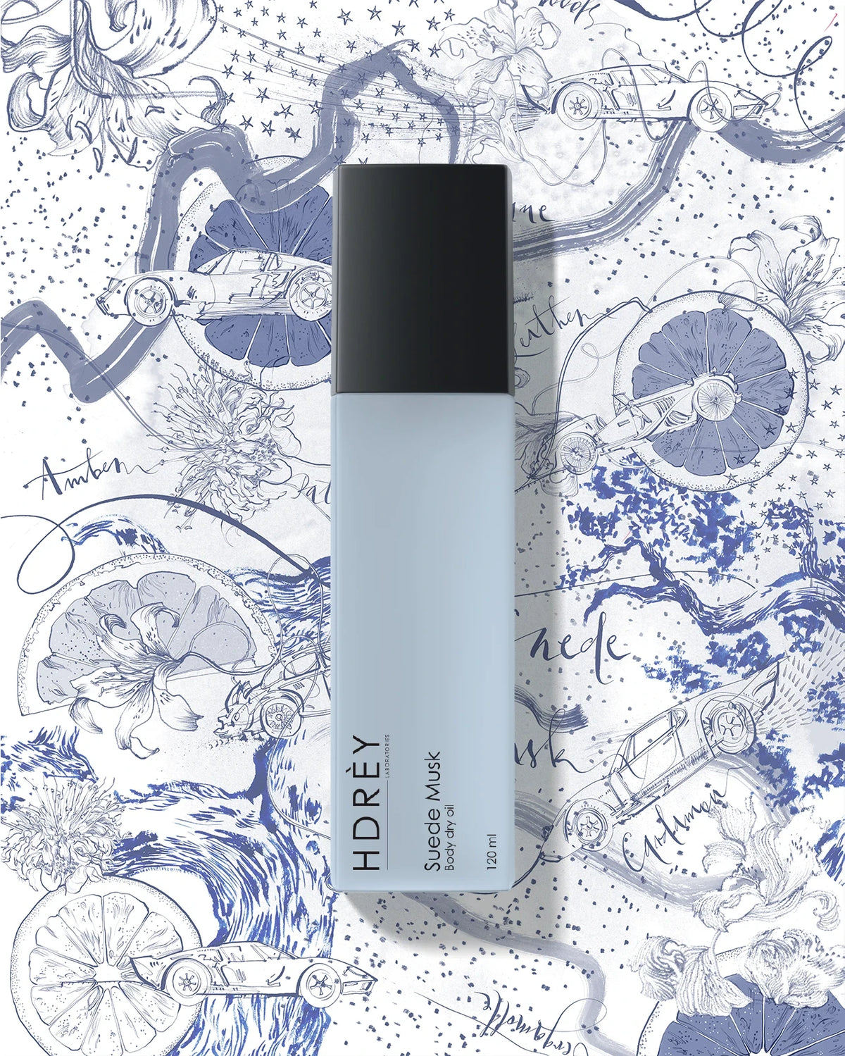 Suchy olejek do ciała Suede Musk 120ml z olejem arganowym i witaminą E