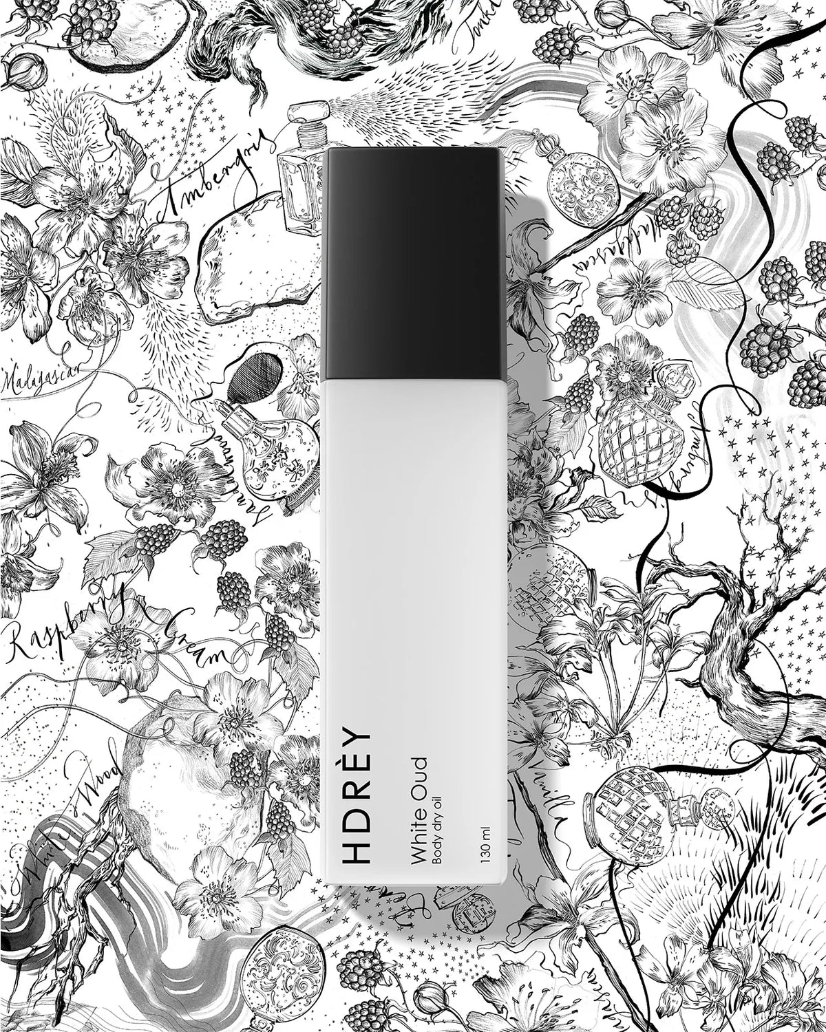 Suchy olejek do ciała White Oud 120ml z olejem arganowym i witaminą E