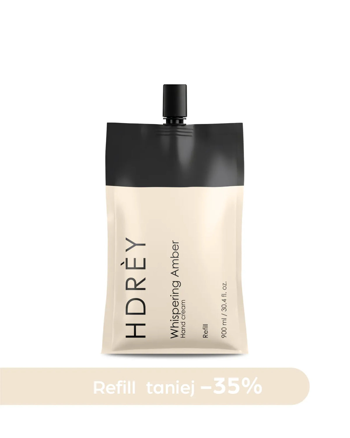 Krem do rąk Whispering Amber z olejem arganowym i witaminą E Refill 900 ml 35% taniej